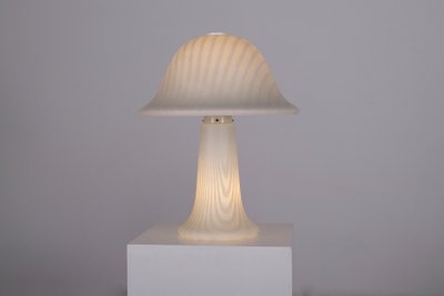 Große Zebra-Pilzlampe mit zwei Leuchten