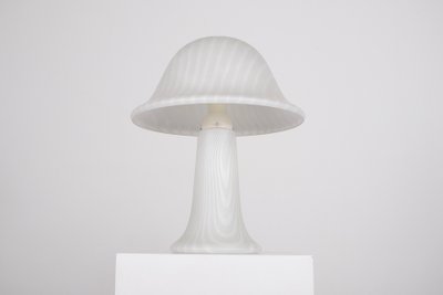 Große Zebra-Pilzlampe mit zwei Leuchten