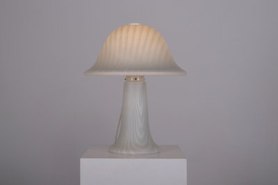 Große Zebra-Pilzlampe mit zwei Leuchten