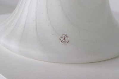 Große Zebra-Pilzlampe mit zwei Leuchten