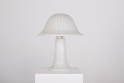 Große Zebra-Pilzlampe mit zwei Leuchten