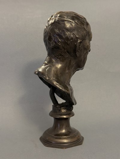 Bronze bust of a sage, V. Gemito