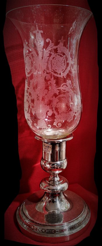 Lovely candle holder Christofle verrine Baccarat