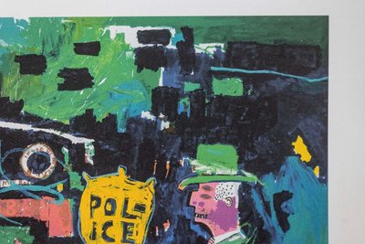 Jean-Michel Basquiat. Numbered color silkscreen print. 1990s. LS6633G84/1