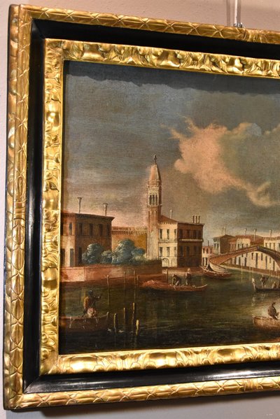 Francesco Tironi (Venedig, um 1745 - 1797), Ansicht von Venedig mit der Kirche S. Geremia