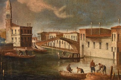Francesco Tironi (Venedig, um 1745 - 1797), Ansicht von Venedig mit der Kirche S. Geremia
