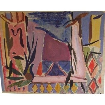 Geer Van VELDE ( 1898-1978 ). côte d'azur.collection privée  Michel sebe.