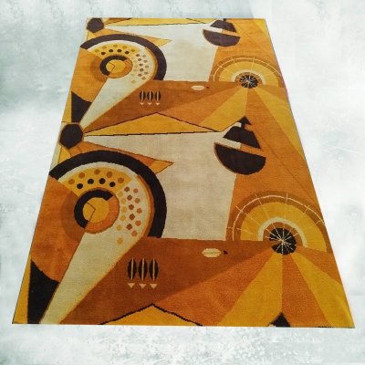 1950s Constructivist Mechanical Futuristic Rug/Tapestry. Made in France