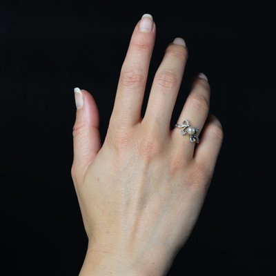 Belle Epoque Fine Pearl And Diamond Ring