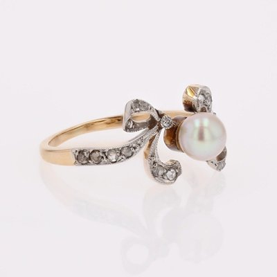 Belle Epoque Fine Pearl And Diamond Ring