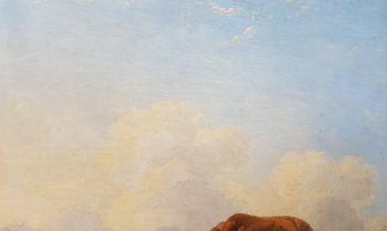 Eugène VERBOECKOVEN - The bull and the shepherdess