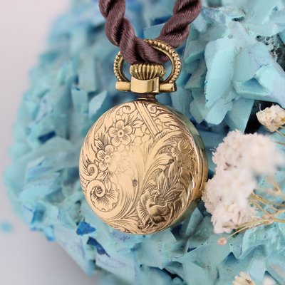 Pendentif Montre de dame Flamor or jaune