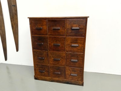 Antique craft cabinet with 12 drawers, circa 1900