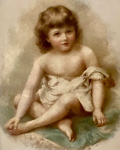 Portrait of a child in chromograph