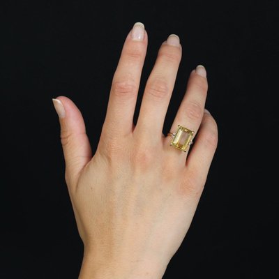 Bague Stern citrine et diamants