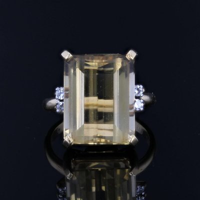 Bague Stern citrine et diamants