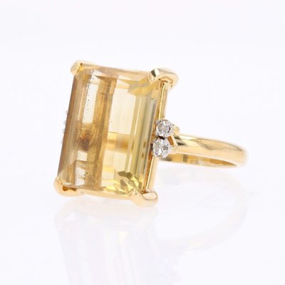 Bague Stern citrine et diamants