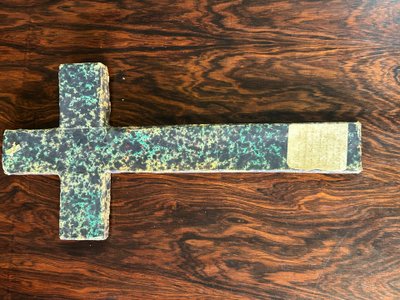 Reliquienkreuz Paperolle Ende 18. Jahrhundert - 6 religiöse Reliquien - Reliquie - religiös