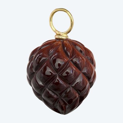 Tiger's Eye Pine Cone Pendant