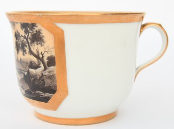 Paris Lebon-Halley porcelain cup and saucer