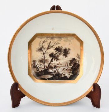 Paris Lebon-Halley porcelain cup and saucer
