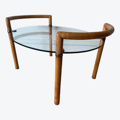 Italian glass coffee table, circa 1970.