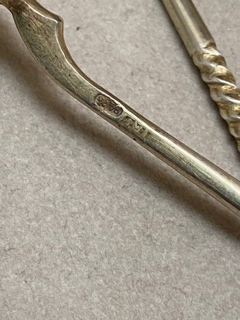 Set of twelve RUSSIAN vermeil silver spoons