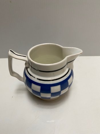 Cream pot in opaque porcelain called English VIEILLARD BORDEAUX