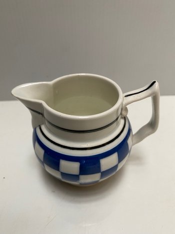 Cream pot in opaque porcelain called English VIEILLARD BORDEAUX