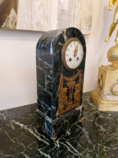 Empire-Style Marble Column Clock