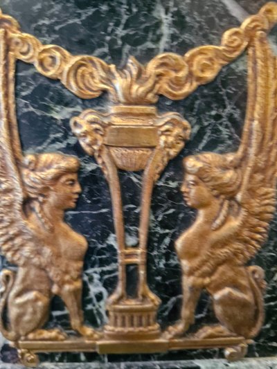 Empire-Style Marble Column Clock