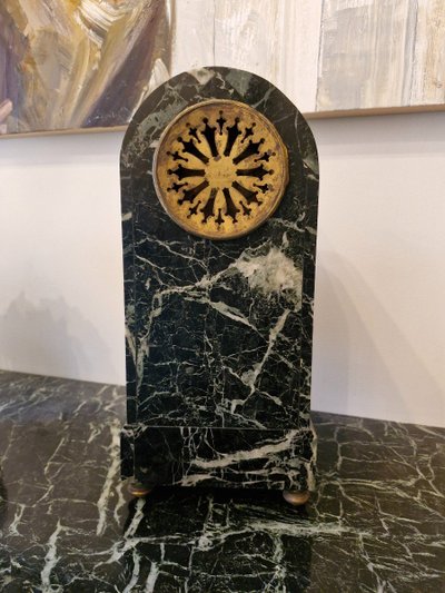 Empire-Style Marble Column Clock
