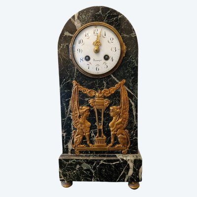 Empire-Style Marble Column Clock