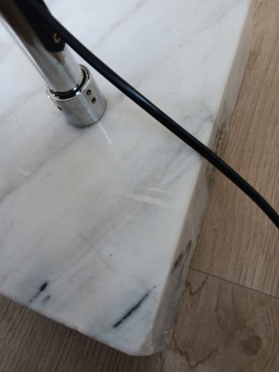 Lampadaire Agemob arc chrome