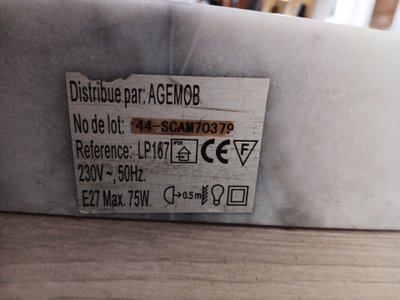 Lampadaire Agemob arc chrome
