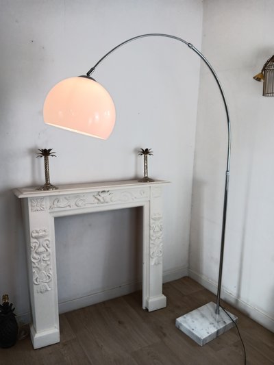 Lampadaire Agemob arc chrome