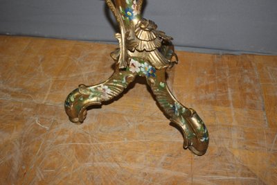 Venetian side table in carved and painted wood, Italy, 19th century