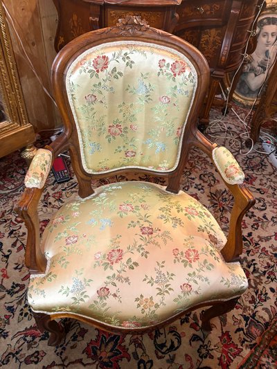 Fauteuil à la Reine, 19ième siècle 