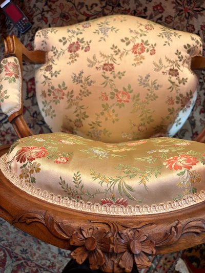 Fauteuil à la Reine, 19ième siècle 