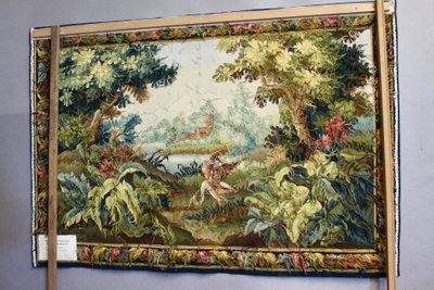 Tapisserie AUBUSSON XXème "Verdure Oiseau"