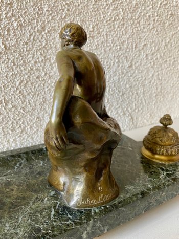 Bronzo "Il pensatore" di Julien Monier