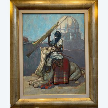 “Targui Et Méhari Baraquant” by Paul Jouve, circa 1932, Art Deco, France