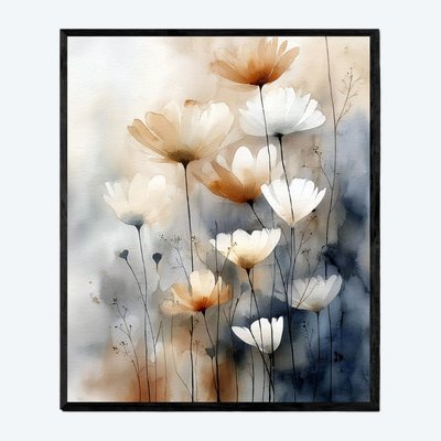 Stampa su tela di fiori di campo