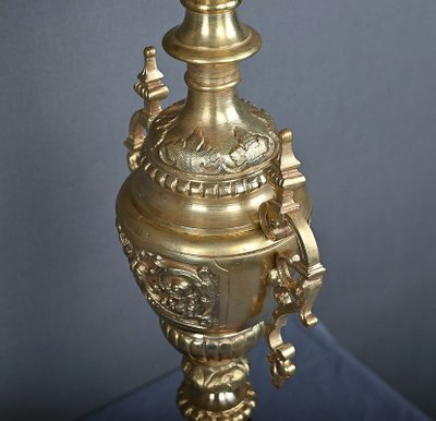 Ein Paar bedeutender Bronzeleuchter im Renaissancestil – 1920