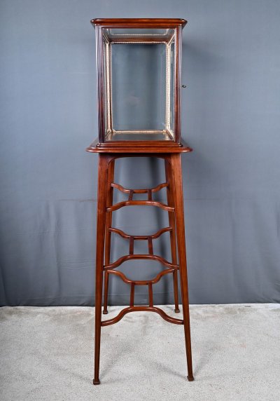 Mahagoni-Vitrine, Jugendstil – 1900