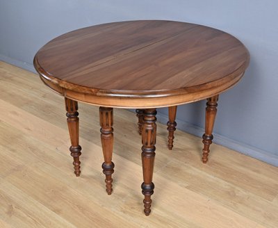 Table à Allonges en Noyer, style Louis-Philippe – Fin XIXe