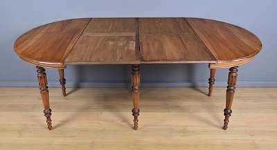 Table à Allonges en Noyer, style Louis-Philippe – Fin XIXe