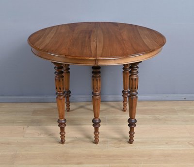 Table à Allonges en Noyer, style Louis-Philippe – Fin XIXe