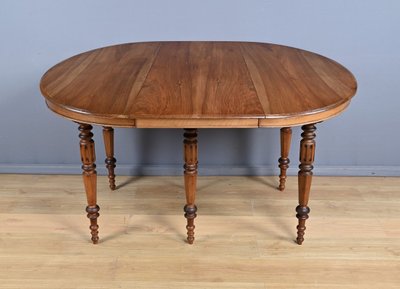 Table à Allonges en Noyer, style Louis-Philippe – Fin XIXe
