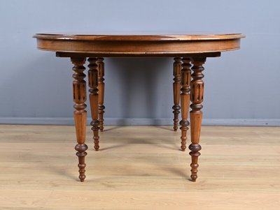 Table à Allonges en Noyer, style Louis-Philippe – Fin XIXe